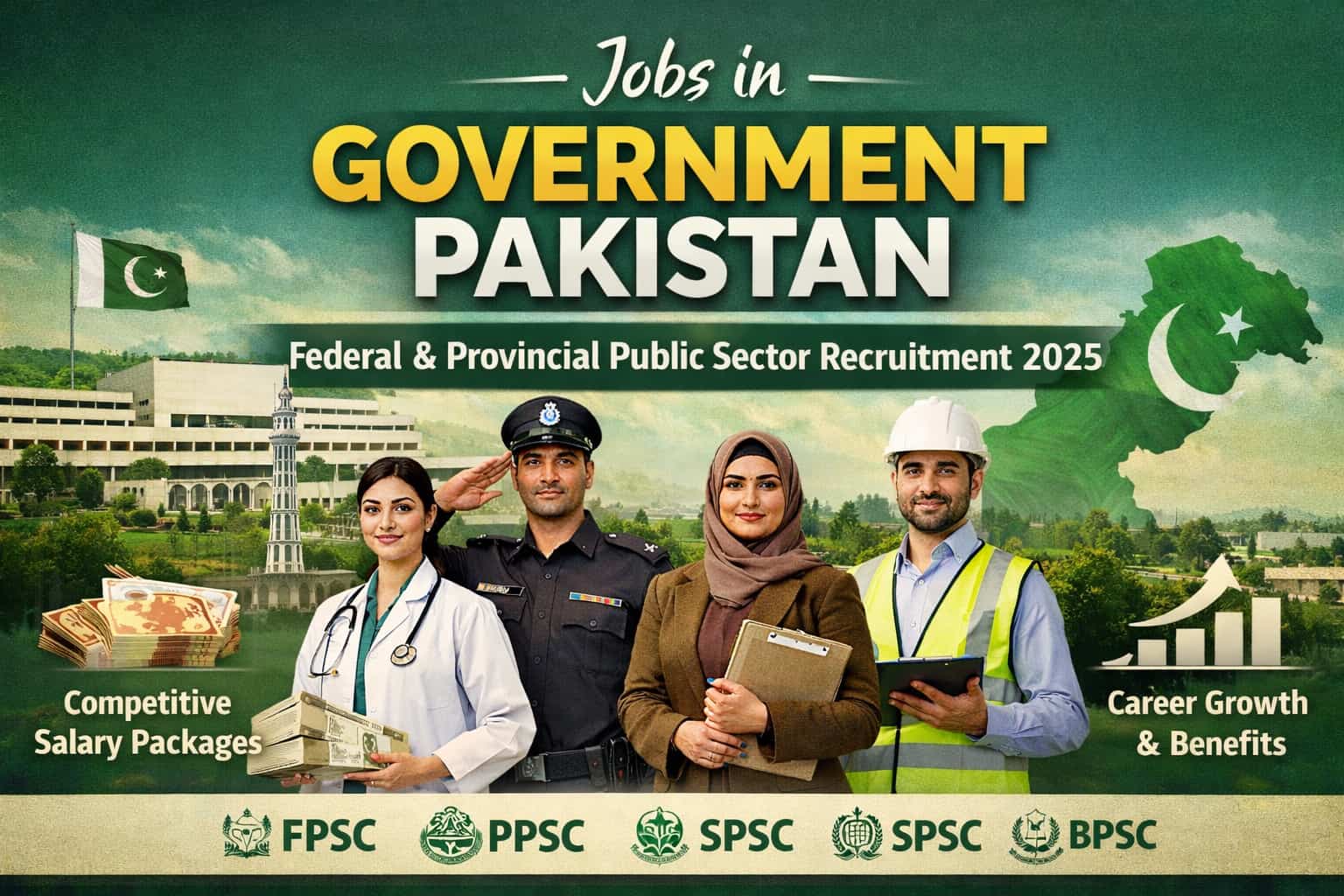Verified jobs in government pakistan 2026 showing public sector careers, official recruitment, salaries, and benefits in Pakistan